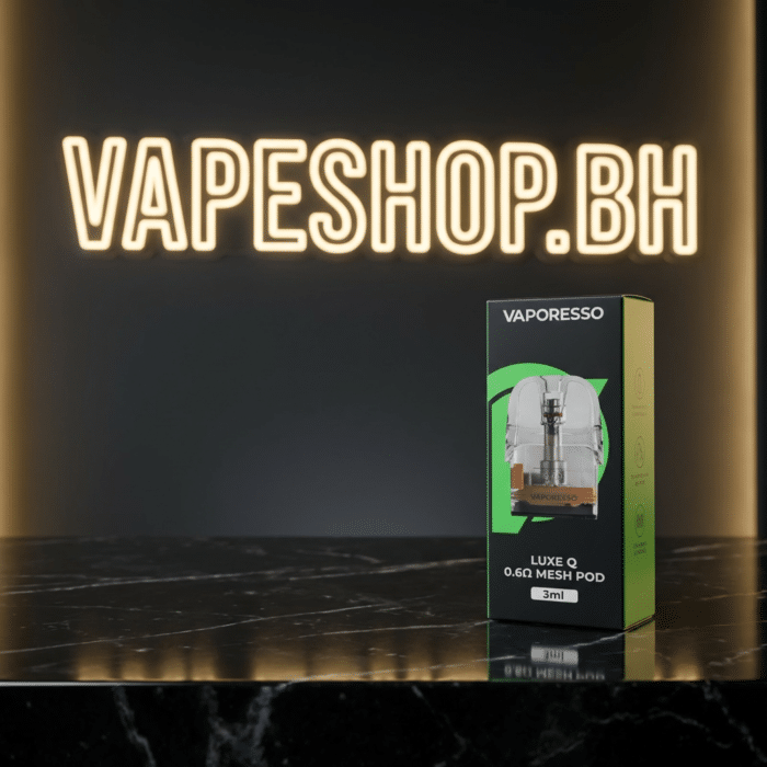 Vaporesso luxe q 1. 2ohm black base pod with top-fill port and ergonomic mouthpiece, ideal bahrain pods.