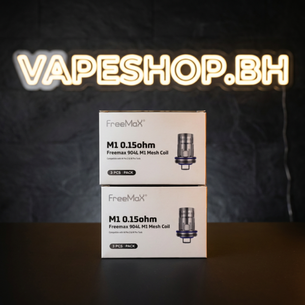 Freemax M1 0.15 ohm mesh coil pack for M Pro tanks, premium vape replacement coils Bahrain