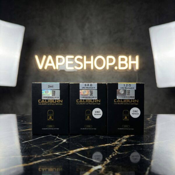 UWELL Caliburn G2 Pod CRC pack of 2ml refillable pods with 0.8ohm coils for Bahrain vape users