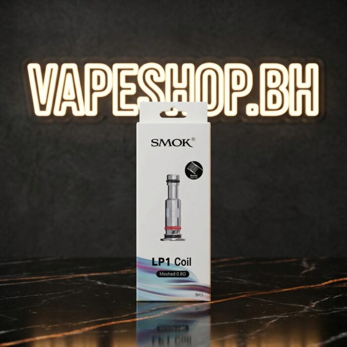 **smok lp1 coil** 0. 8ohm meshed close-up, press-fit replacement for leak-proof vaping, ideal for bahrain pod systems.
