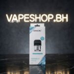 **SMOK Novo 2 Pod** close-up, side-filled 1.0ohm mesh coil pod in compact design for smooth vaping in Bahrain.