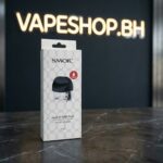 **Smok Nord 2** pod kit angled view displaying OLED wattage display, micro-USB port, and compatible Nord coils for Bahrain vaping.