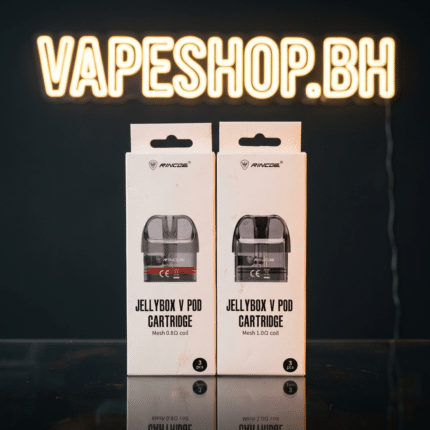 Rincoe Jellybox V Cartridge 3ml pod in clear PCTG, 0.8Ω coil, side fill for Jellybox V series vape in Bahrain