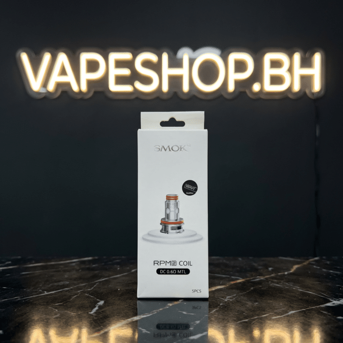 Pack of 5 smok rpm 2 coils displaying 0. 6ω dc mtl and 0. 25ω options for pod systems in bahrain shop.