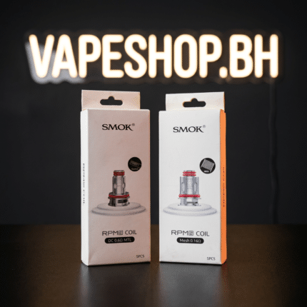 Smok RPM 2 Coil 5-pack in black packaging with 0.16Ω mesh and 0.6Ω DC MTL coils for Bahrain vapes.