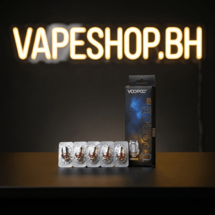 Voopoo Uforce N1 0.13ohm single mesh coil for pods, Bahrain vape shop, cylindrical black replacement coil with mesh design[1][2]