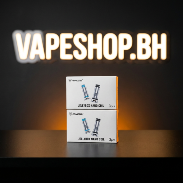 Rincoe Jellybox Nano replacement mesh coil, silver stainless steel, 0.5Ω or 1.0Ω for vape pods, Bahrain vaping essential.
