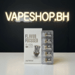 Justfog replacement coil 1.2ohm closeup, smooth airflow design for Q14 pods, Bahrain e-cig coils organic cotton