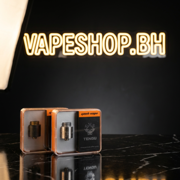 Geekvape Tengu RDA 24mm stainless steel rebuildable dripping atomizer with honeycomb side airflow and deep juice well for Bahrain vapers