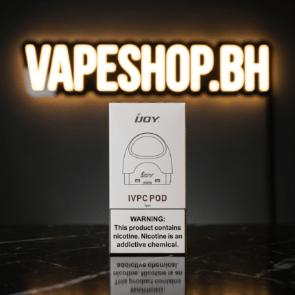 IJOY IVPC replacement pods in translucent black, 2ml capacity with 1.6ohm coil for Bahrain vape users.