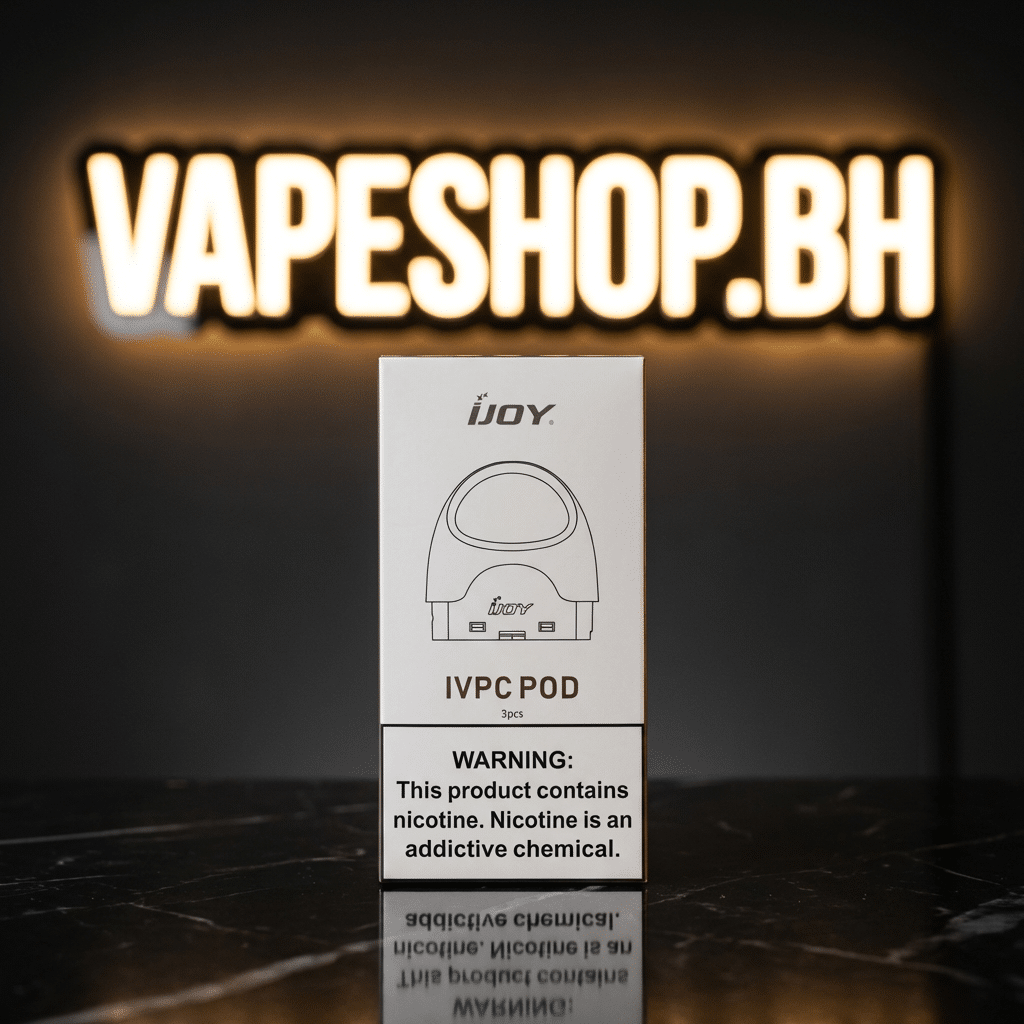 3728881 Ijoy ivpc replacement pods in translucent black, 2ml capacity with 1. 6ohm coil for bahrain vape users.