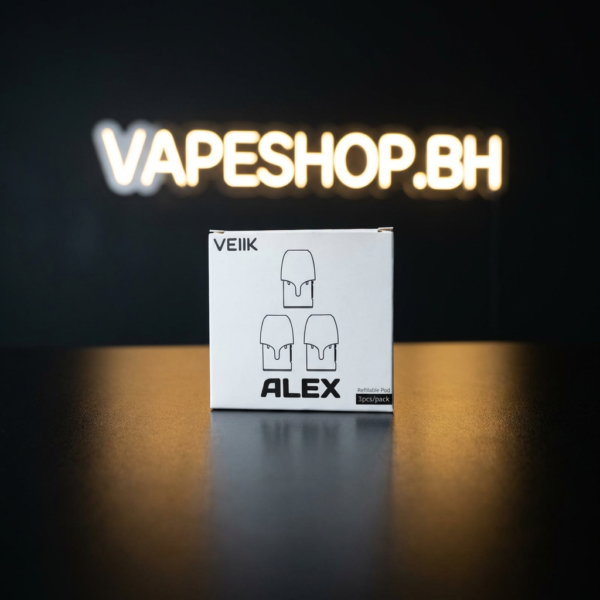 VEIIK Alex Pod refillable cartridge, 1.2Ω resistance, 2ml capacity for Alex device, sleek vape pod for Bahrain vapers