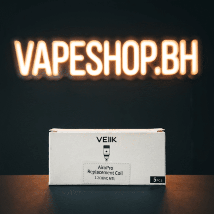 Pack of five VEIIK Airo Pro replacement coils in Bahrain, 0.6ohm NS mesh DTL coils for powerful vape pod performance.