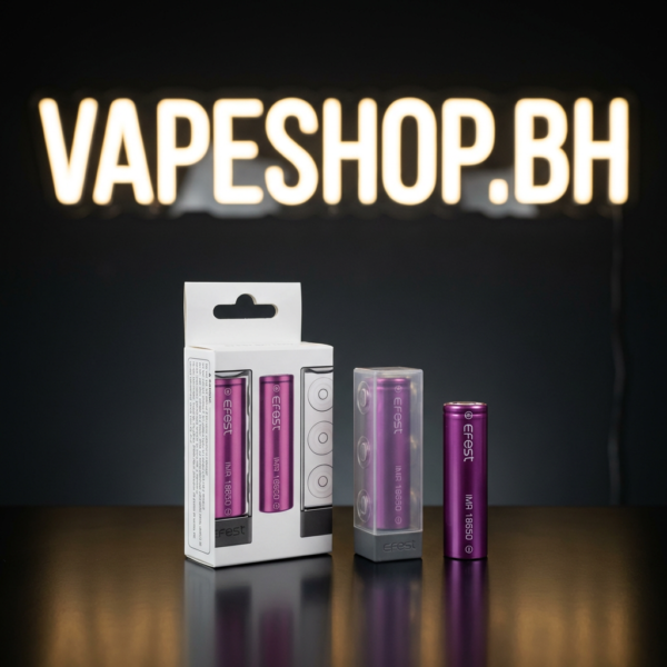 Efest 18650 rechargeable lithium-ion battery with flat top, high-capacity power cell for vaping mods