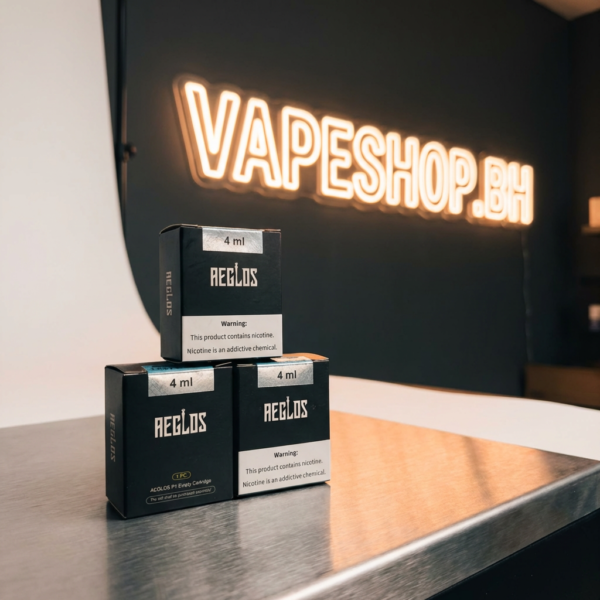 Sleek Uwell Aeglos P1 Pod mod in zinc alloy with leather grip, 4ml pod, 80W output for Bahrain vapers.