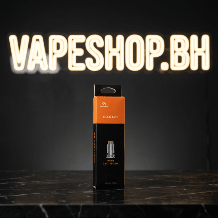 Close-up of geekvape b coil 0. 6ω boost formula, mesh atomizer with silicone stopper for rdl vaping in bahrain.