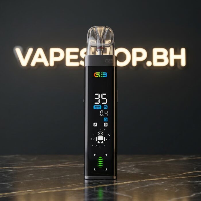 Uwell caliburn g3 pro pod vape angled view highlighting flush low-profile mouthpiece, 0. 9ohm pod and pocket-friendly design