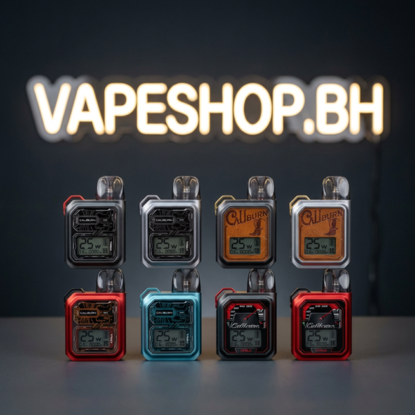 UWELL Caliburn GK3 pod system in sleek black with digital LCD screen and 900mAh battery for Bahrain vapers