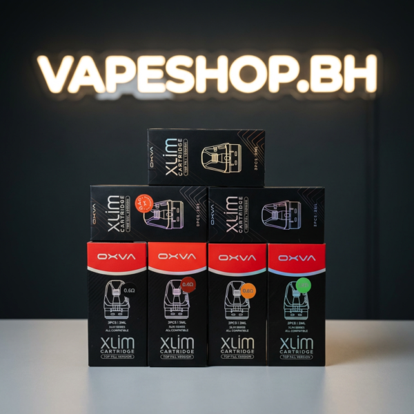 OXVA XLIM top fill refillable cartridge pod with 0.4Ω 0.6Ω 0.8Ω 1.2Ω coil options