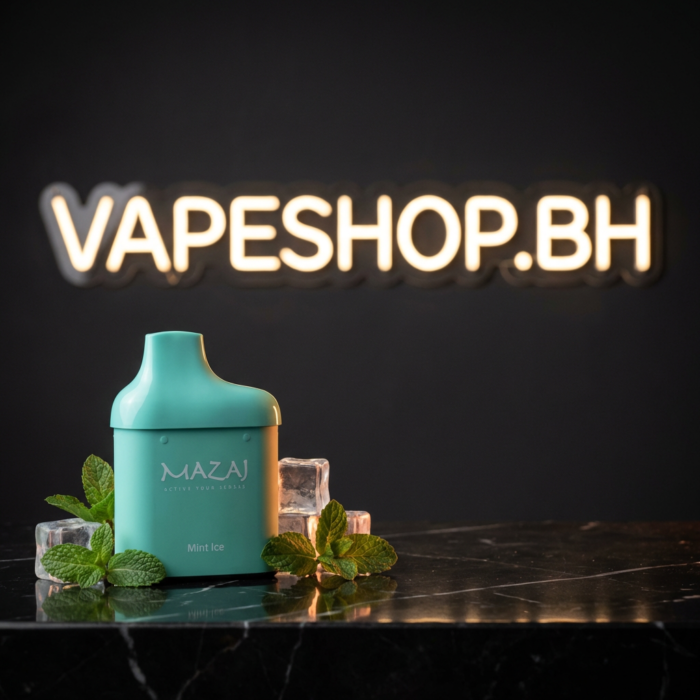 Mazaj switch pod gallery view 1, compact pod cartridge in transparent tank showing e-liquid for bahrain vape shop