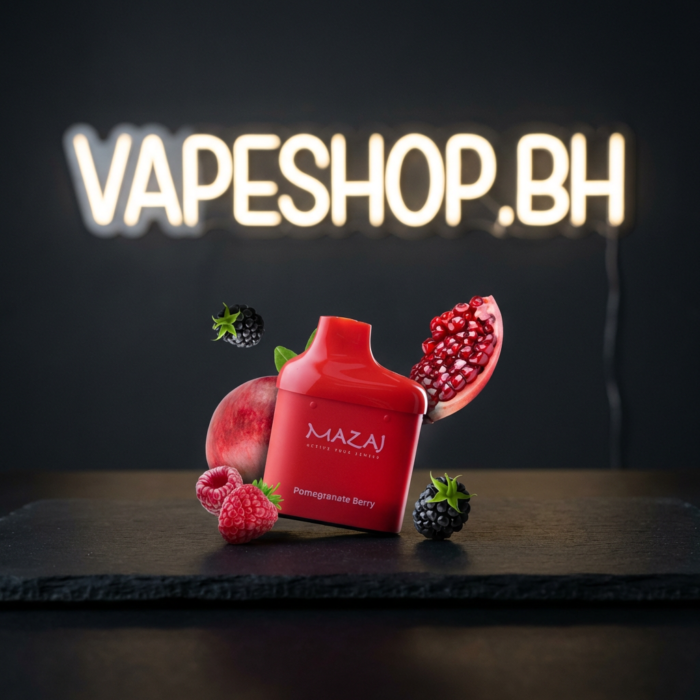 Mazaj switch pod top view gallery 5, circular airflow design on high-puff disposable vape pod bahrain