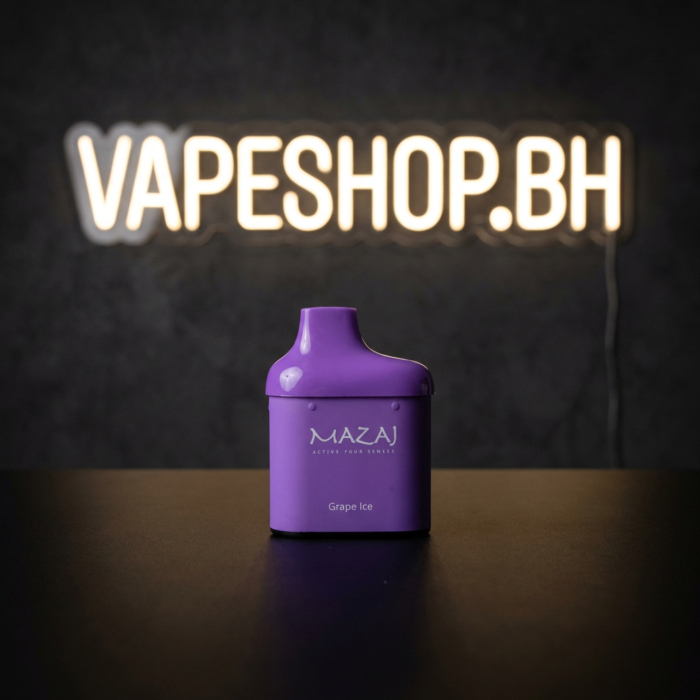 Mazaj switch pod flavor display angle 7, vibrant e-liquid colors in clear pod for bahrain vape store