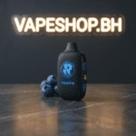 ROXO Roxo Two 20K disposable top-down view showing mouthpiece, LED display, slim 45mm width, long-lasting Bahrain disposable