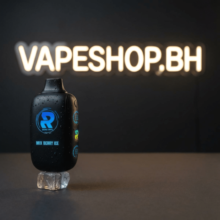 Premium roxo roxo two 20k disposable rear view with branding, type-c port, led features, ultimate 20000 puff bahrain vape