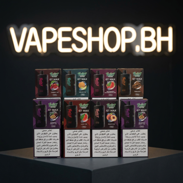 Twist Vapors GT Max 20000 disposable vape in sleek design with branding, Bahrain vape shop featured product