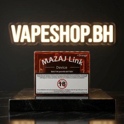 Close view of Mazaj Link pod 8500 puffs, large 16ml e-liquid capacity, Type-C port, premium mazaj link vape for Bahrain[4]