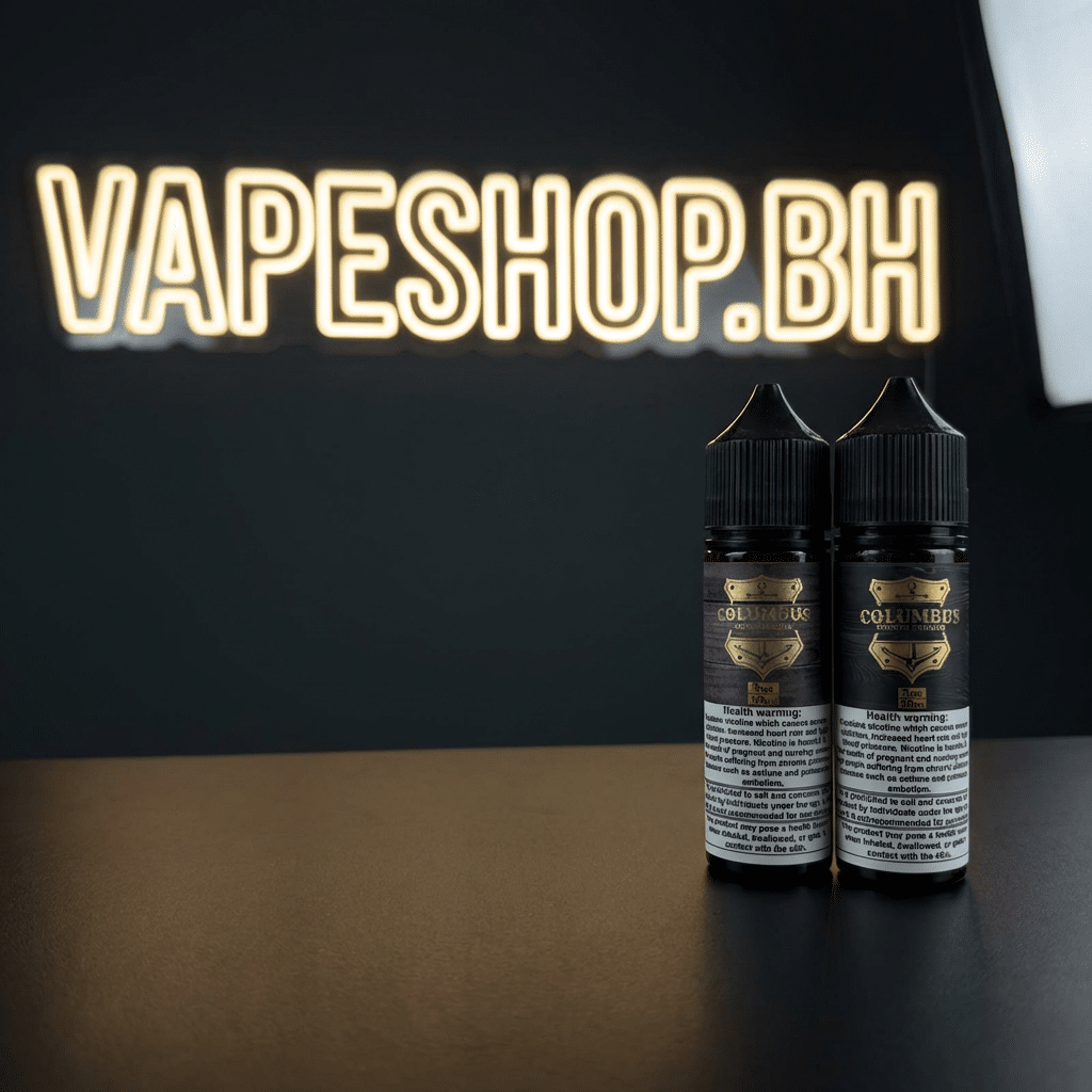 3840321 Columbus smooth tobacco freebase 60ml bottle with rich tobacco label, clear e-liquid, perfect for bahrain vapers.