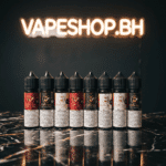 Captain Gold E-Liquids Freebase bottle, premium vape juice for Bahrain vapers, clear label view