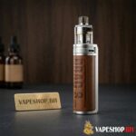 Close-up of Voopoo Drag S Pro Kit showing toggle switch, dual slotted airflow control and ergonomic design for smooth freebase vaping in Bahrain.