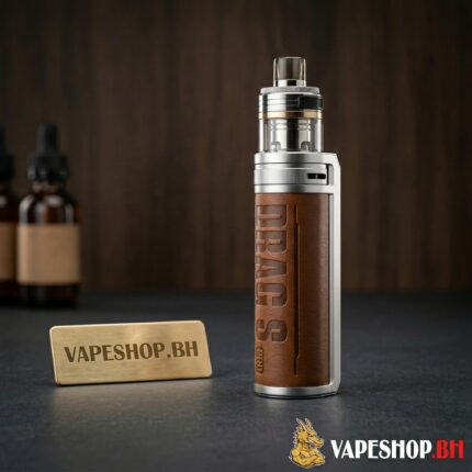 Close-up of Voopoo Drag S Pro Kit showing toggle switch, dual slotted airflow control and ergonomic design for smooth freebase vaping in Bahrain.