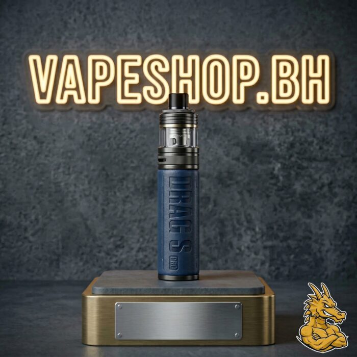 Detailed shot of voopoo drag s pro kit buttons, 5-80w output screen and leak-proof 5. 5ml pod capacity for bahrain vaping needs.