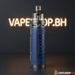 Voopoo Drag X Kit front view showing 0.96-inch TFT screen and fire button on leather-grip alloy body.