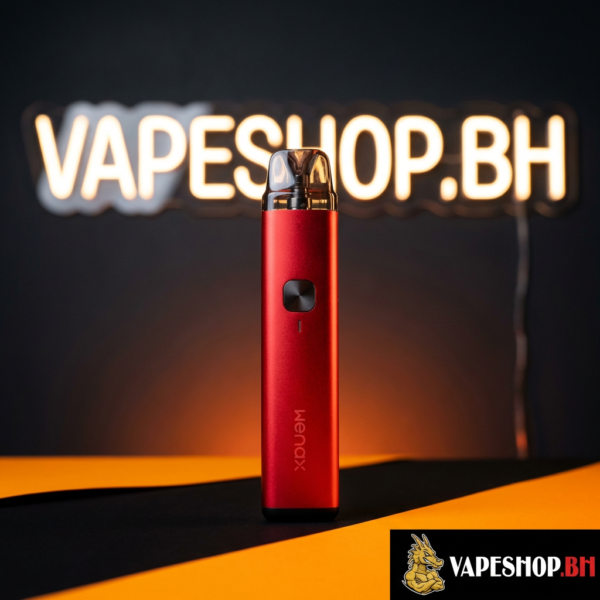 Sleek black Geekvape Wenax H1 pod vape with 1000mAh battery, slim pen-style design for Bahrain salt nic vaping.