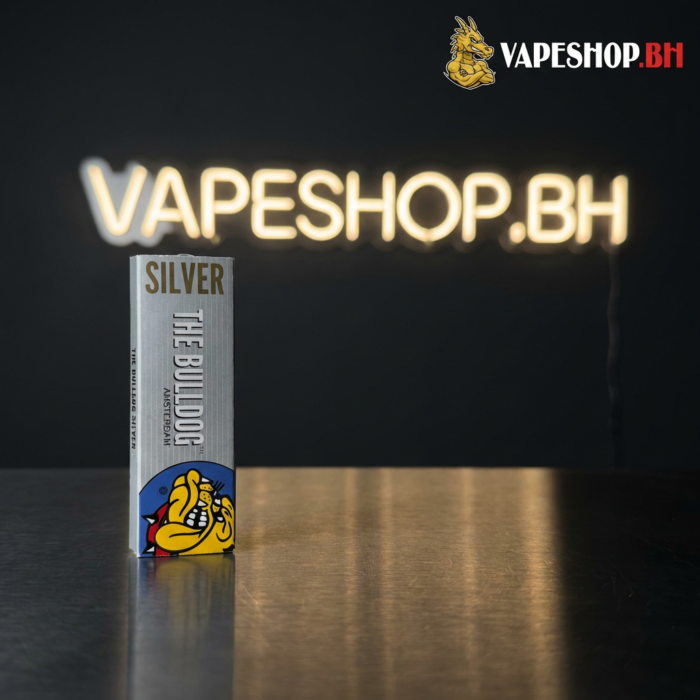 Bulldog rolling paper booklet featuring amsterdam bulldog emblem, premium unbleached papers ready for bahrain vapers