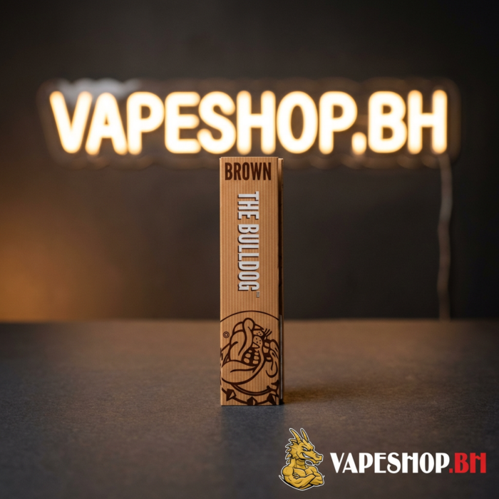 Bulldog rolling paper pack with iconic bulldog logo, king size slim unbleached sheets for smooth bahrain smokes