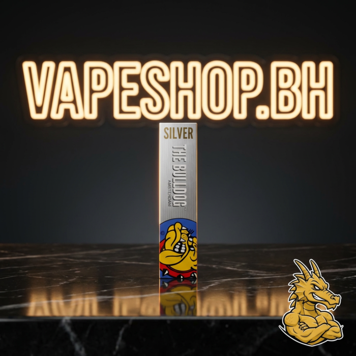 Unbleached bulldog rolling paper pack beside filters, perfect for sturdy rolls in bahrain