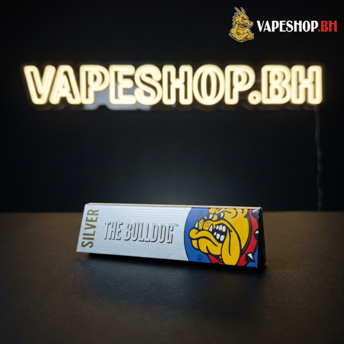 Iconic bulldog rolling paper with brown natural sheets and amsterdam-style bulldog logo for bahrain