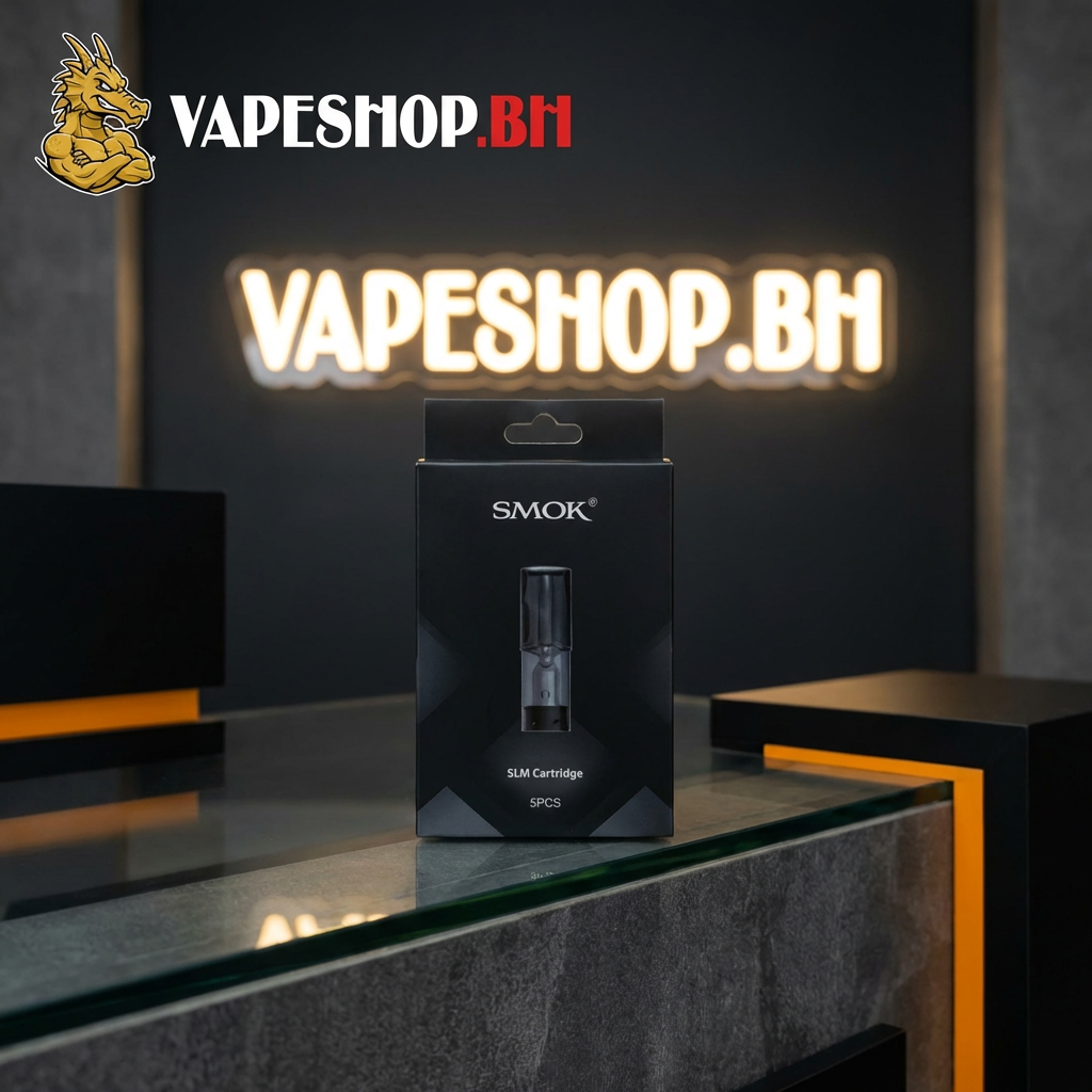 4263884 Smok slm cartridge pack with 0. 8ml pods and 1. 8ohm coils for slm pod vape, bahrain vape shop essential
