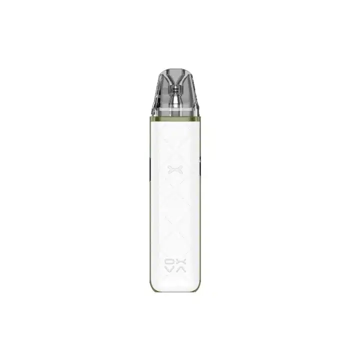 White oxva xlim go pod system, minimalist design perfect for bahrain saltnic users.