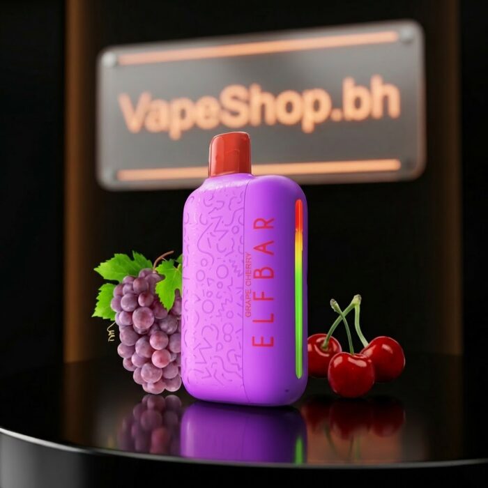 Elfbar elf bar ep 8k disposable vape full display with 18ml e-juice and led indicators, bahrain shop exclusive.