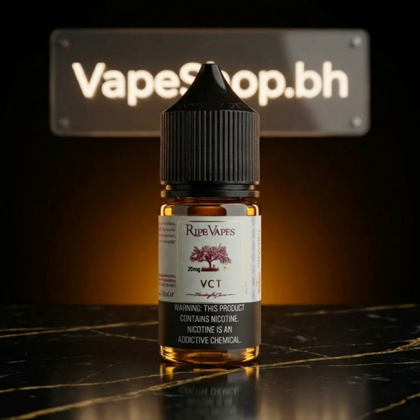 Ripe Vapes Saltnic 30ml e-liquid bottle with rich tobacco vanilla custard flavor, 50mg salt nic for smooth Bahrain vape hits