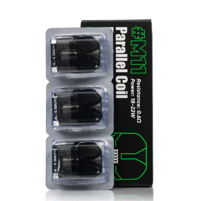 Wotofo NerM Pod System Kit Replacement Pod Cartridge - 3.0ml, M11 nexMESH Coil 0.6ohm (3 PCS)