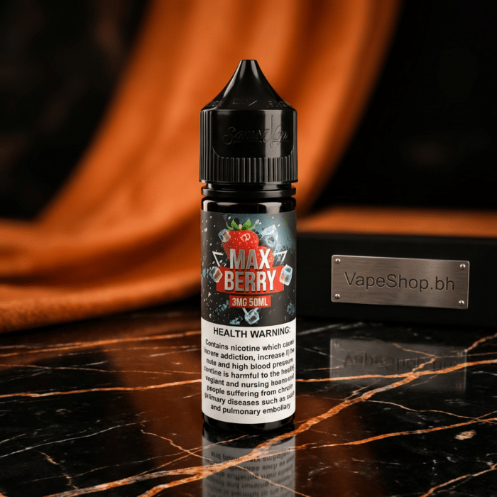 Stylish 60ml max freebase e-liquid bottle from samsvape optimized for bahrain sub-ohm setups.