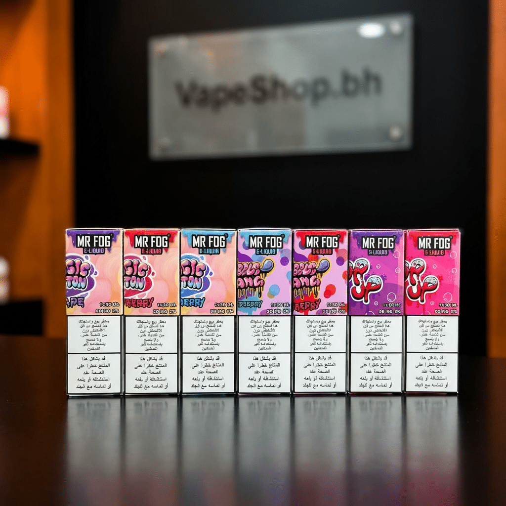 3392745 (1) Mr fog saltnics 30ml bottle featured view, premium mr fog salt nic juice for smooth bahrain vaping.