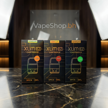 OXVA Xlim EZ Cartridge 3ml pod in black, top-fill design with red port, leak-proof for Bahrain vapers