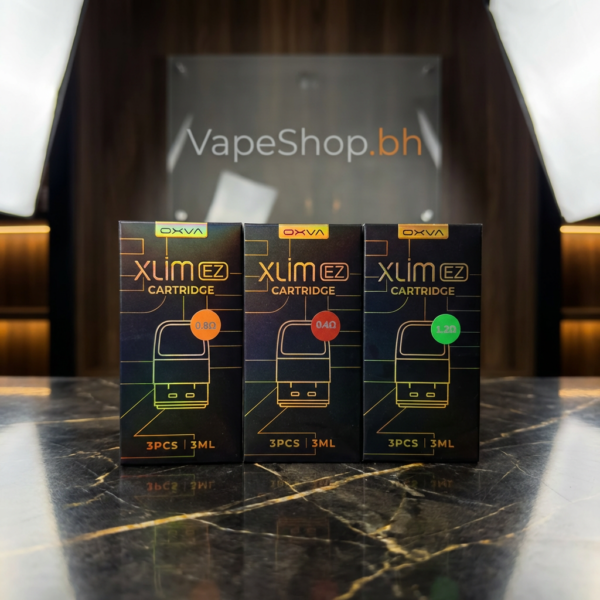 OXVA Xlim EZ Cartridge 3ml pod in black, top-fill design with red port, leak-proof for Bahrain vapers